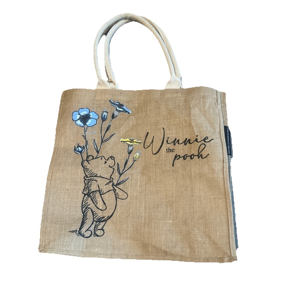 Winnie The Pooh Large Brown Woven Tote